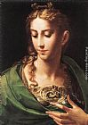 Parmigianino Canvas Paintings - Pallas Athene